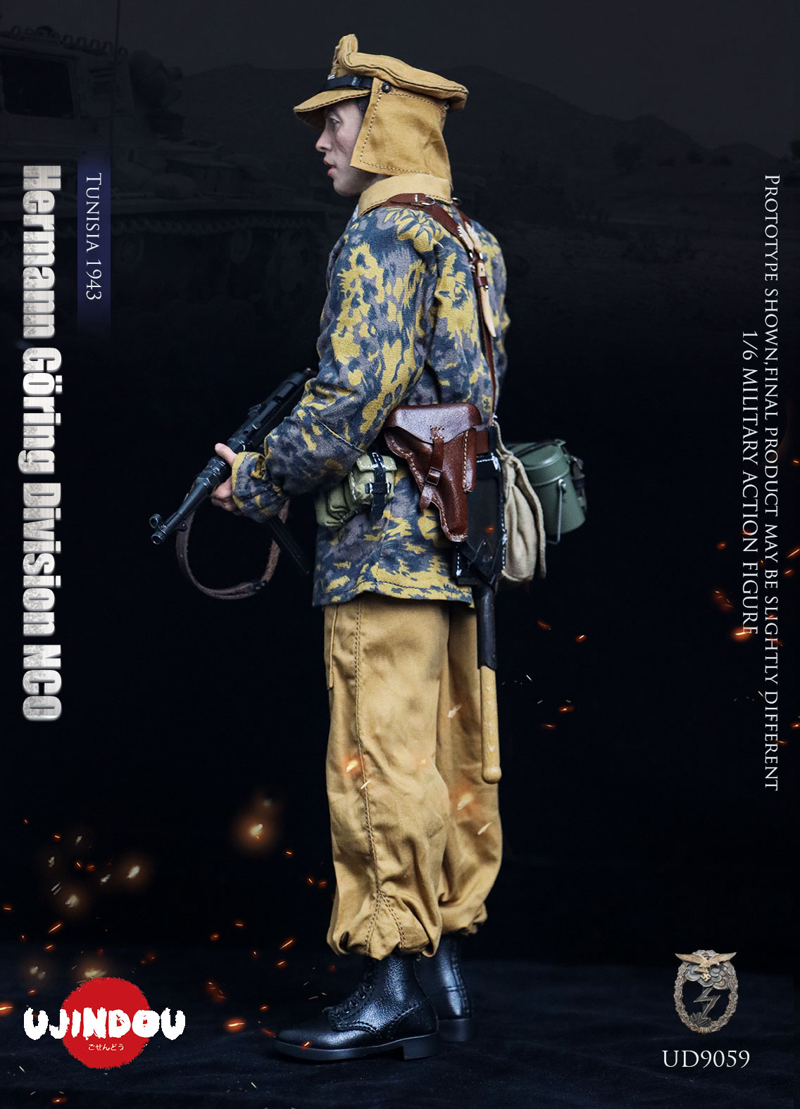 UJINDOU NO.UD9027 1/6 WWII ドイツパンツァーオフィサー UJINDOU 1/6